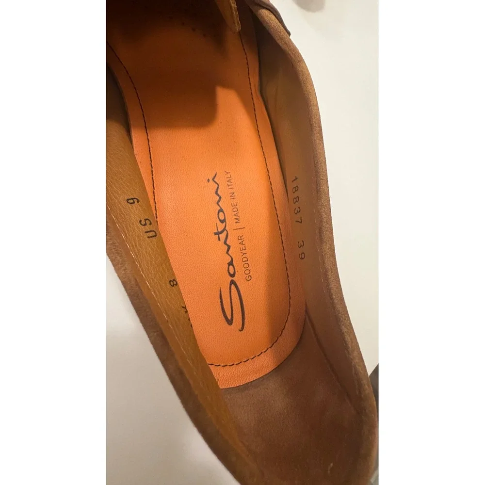 Santoni Carlo Suede Loafer Uk 8/ US 9
